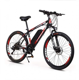26 inch electric bicycle mountain bike lithium battery adult comfortable bicycle variable speed cross-country power bicycle double disc brakes with LED headlights