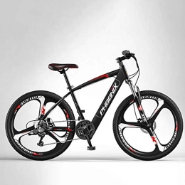 SHJR Bike 26 Inch Electric Mountain Bike, High-Strength Carbon Steel Off-Road 36V Electric Bicycle, With Front and Rear Disc Brakes E-Bikes, B, 90KM
