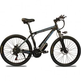 FXMJ Electric Mountain Bike 26 Inch Wheel Electric Bike, Aluminum Alloy 48V 10 / 15AH Lithium Battery Mountain Cycling Bicycle, 27-Speed, 3 Working Modes, Front And Rear Disc Brakes, 15AH