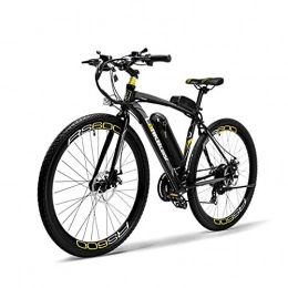 SHJR Electric Mountain Bike 26Inch Adult Electric Mountain Bike, 21 Speed Road Electric Mountain Bicycle, With Front Rear Disc Brakes E-Bikes, B, 15AH