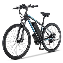 YANGAC Electric Mountain Bike 29'' Bike Mountain Bike, Dual Hydraulic Disc E-Bike, With 48V 13Ah Removable Batteries, Range 60 Miles, 72N.m, Electric Bicycle with 3 Riding Modes, LCD Display, Shimano 21 Speed (UK Stock)