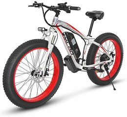 SHOE Bike 350W 26Inch Fat Tire Electric Bicycle Mountain Beach Snow Bike for Adults, Aluminum Electric Scooter 21 Speed Gear E-Bike with Removable 48V12.5A Lithium Battery