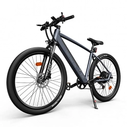 ADO Electric Mountain Bike ADO D30 250W Electric Bicycle Removable Battery Shimano 11 speed Transmission System 27.5 Inch Electric Bike(Grey)