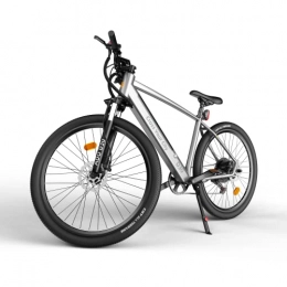 ADO Electric Mountain Bike ADO D30 250W Electric Bicycle Removable Battery Shimano 11 speed Transmission System 27.5 Inch Electric Bike(Silver)