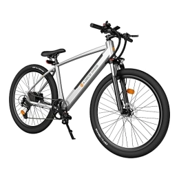 A Dece Oasis Electric Mountain Bike ADO DECE 300C Hybrid Commuter Electric Bike 27.5 inch City Road electric bicycle, With a Shimano 9 Speed and Hydraulic Disc Brakes, Sliver…