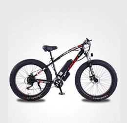 SHJR Bike Adult 26Inch Electric Fat Tire Mountain Bike, 48V Lithium Battery Electric Snow Bicycle, With LCD Display / Anti-Theft Lock / Tool / Fender, B