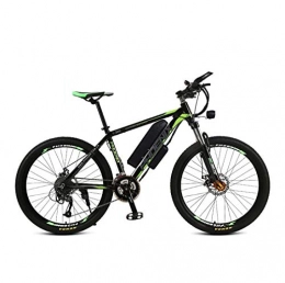 SHJR Electric Mountain Bike Adult 36V Mountain Electric Bike, High Carbon Steel Frame Lithium Battery Electric Bicycle, LCD Display, Men Women General Purpose, A, 24 speed