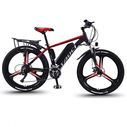 Adult Electric Bikes,All Terrain Magnesium Alloy Ebikes Bicycles,Mens Womens Mountain Bike,26" 36V 350W Removable Lithium-Ion Battery Bicycle Ebike for Outdoor Cycling Travel Work Out,Red