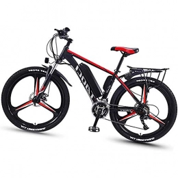 WXX Bike Adult Electric Mountainbicycle, With 8AH Removable Lithium Battery 350W 36V 26'' Electric Bike 21-Speed Mountain Bike, Suitable for Outdoor Sports, Black, 8AH