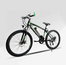 SHJR Bike Adult Men Electric Mountain Bike, 36V Lithium Battery Electric Bicycle, Carbon Steel Frame E-Bikes, Auxiliary Cruising 50-60 km, B, 60KM