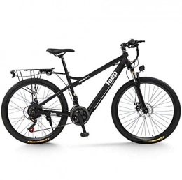 SHJR Electric Mountain Bike Adult Mens Electric Mountain Bike, 36V Lithium Battery Electric Bicycle, High Carbon Steel Frame E-Bikes, With LCD Display, A, 27 speed