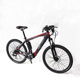 SHJR Bike Adult Mens Electric Mountain Bike, 48V Lithium Battery City Electric Bicycle, High-Carbon Steel Frame Offroad 26 Inch E-Bikes, A, 10AH