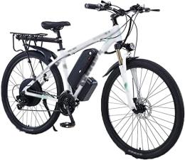 AGVOE Electric Mountain Bike AGVOE Electric Bikes Assisted Lithium Battery Bikes Electric Mountain Bikes Remote Electric Bikes (Color : White)