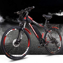 AKEFG Bike AKEFG Hybrid mountain bike, adult electric bicycle detachable lithium ion battery (36V10Ah) 27 speed 5 speed assist system, 26 inch