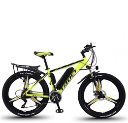 AKEZ Electric Mountain Bike AKEZ Electric Bikes for Adult, Mens Mountain Bike, Magnesium Alloy Ebikes Bicycles All Terrain, 26" 36V 250W Removable Lithium-Ion Battery Bicycle Ebike, for Outdoor Cycling Travel Work Out, Yellow