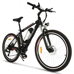 Ancheer Electric Mountain Bike ANCHEER Electric Bike, 250W 26'' Electric Bicycle E-bike with Removable 36V 8Ah / 12.5Ah Lithium-Ion Battery for Adults, 21 Speed Shifter (Classic_Black)