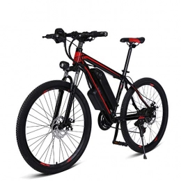 AYHa Electric Mountain Bike AYHa Adults Mountain Electric Bike, 250W Motor 36V Removable Battery 26" City Commute Ebike 27 Speed Gear with Rear Seat Dual Disc Brakes Max Speed 25 Km / H, Black, 14AH