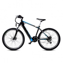 AYHa Bike AYHa Mountain Off-Road Electric Bicycle, 400W 26 Inches Adults Travel Electric Bicycle 48V Hidden Removable Battery 27 Speed Dual Disc Brakes with Back Seat, Blue