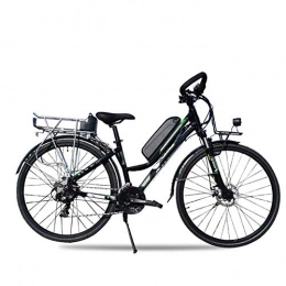 AYHa Electric Mountain Bike AYHa Mountain Travel Electric Bike, 350W Motor 26 inch Adults Long-Distance Riding Electric Bicycle Dual Disc Brakes 24 Speed with Helmet Long Range, Black, A 10AH