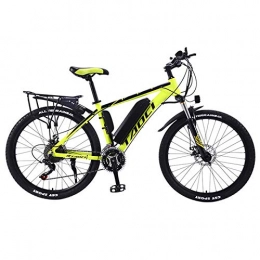 BAIYIQW Electric Bike Electric Bicycle 36V350 motor/ 4h charging battery life 50km/70km/90km/ body weight 25kg, load-bearing 120kg/ aluminum alloy frame,yellow 13AH,30 speed