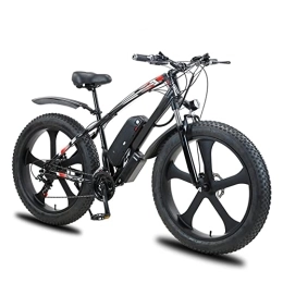 Bewinch Electric Mountain Bike Bewinch Electric Mountain Bike 26''E-MTB Bicycle with Removable Lithium-Ion Battery 48V 13A for Adult, 21Speed Gears, Double Disc Brakes, Black, 26 inch