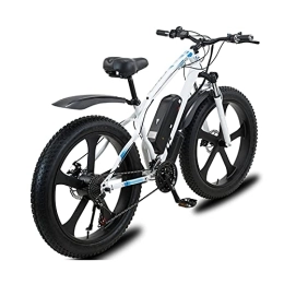 Bewinch Electric Mountain Bike Bewinch Electric Mountain Bike 26 inchE-MTB Bicycle with Removable Lithium-Ion Battery 48V 13A for Adult, 21Speed Gears, Double Disc Brakes, White, 26 inch