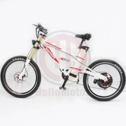 HalloMotor Electric Mountain Bike Black Or White Frame 48V 1500W Mustang Mountain Ebike 48V 18Ah Electric Bicycle Lithium Battery Zoom Triple Crown Fork