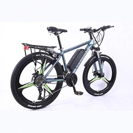 BWJL Bike BWJL 26 inch aluminum alloy lithium battery assisted variable speed bicycle, adult power assisted electric bicycle, 36V 350W 13Ah Removable Lithium-Ion Battery Mountain Ebike for Men''s, gray, 10AH