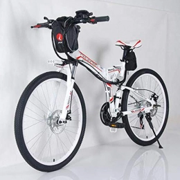 CBA BING Electric Mountain Bike CBA BING Electric Folding Bicycle Mountain Bike, with Removable Large Capacity Lithium-Ion Battery (36V 250W), Unisex Folding Electric Premium E-Bike