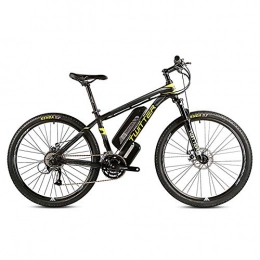 CCDD Electric Mountain Bike CCDD Electric Mountain Bike, Disc Brake 27 Speed 27.5 Inches 26 Inch GRENERGY Lithium Battery 36V 10AH Rear Mountain Bike, Black-yellow-26 * 15.5in