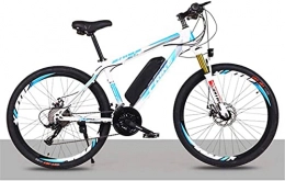 CCLLA Electric Mountain Bike CCLLA 27 Speed Electric Mountain Bike, Gears Bicycle Dual Disc Brake Bike Removable Large Capacity Lithium-Ion Battery 36V 8 / 10AH All Terrain(Three Working Modes)