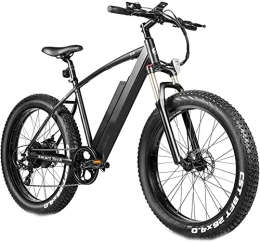 CCLLA Electric Mountain Bike CCLLA 4.0 Fat Tire Electric Bicycle 26inch 48V 500W Mountain Snow Electric Bikes for Adults Suspension Shock Absorber Fork Rebound Lock Out 7-Speed Gear Shifts Recharge System