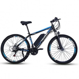 CHHD Bike CHHD Electric Mountain Bike 27.5" 250W Electric Bicycle With 36V 10Ah Removable Lithium Battery， 21 Speed Gearbox， 35km / H， Charging Mileage Up To 35-50km(Color:blue)
