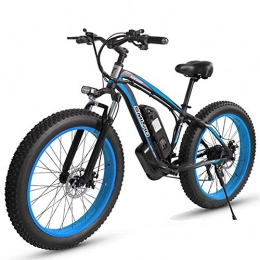 CHJ Electric Mountain Bike CHJ 4.0 Fat Tire Snow Bike, 26 Inch Electric Mountain Bike, 48V 1000W Motor 17.5 Lithium Moped, Male and Female Off-Road Bike, Hard-Tail Bicycle, C