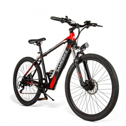 CHJ Bike CHJ Adult 26-Inch Electric Mountain Bike, E-MTB Magnesium Alloy 400W 48V Removable Lithium-Ion Battery All-Terrain 27-Speed Male and Female Bicycle
