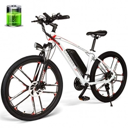 CHJ Electric Mountain Bike CHJ Electric mountain bike, 26 inch lithium battery off-road mountain bike 350W 48V 8AH for men and women for adult off-road travel 30km / h