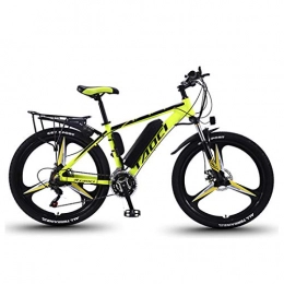 CHR Bike CHR Electric Bikes For Adult, 36V 350W Removable Lithium-Ion Battery Mountain Ebike，electric Bike Adult Electric Bicycle Aluminum Alloy Bike Outdoor Ebike, Yellow-8AH50km