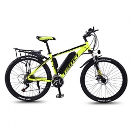 CHR Electric Mountain Bike CHR Magnesium Alloy Ebikes Bicycles 26 Inch Electric Bikes For Adult, 36V 350W Removable Lithium-Ion Battery Mountain Ebike, Yellow-10AH70km