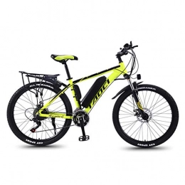 CHR Magnesium Alloy Ebikes Bicycles 26 Inch Electric Bikes For Adult,36V 350W Removable Lithium-Ion Battery Mountain Ebike,Yellow-8AH50km