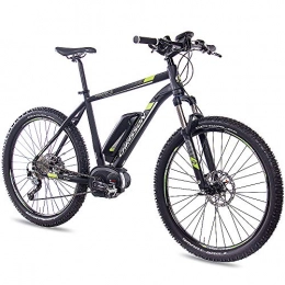 CHRISSON Electric Mountain Bike CHRISSON 27.5 Inch E-Bike Mountain Bike - E-Mounter 1.0 Black 48 cm - Electric Bicycle Pedelec for Men and Women with Performance Line Motor 250 W, 63 Nm - Intuvia Computer and 4 Driving Modes