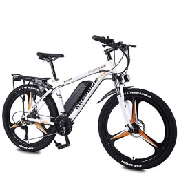 CHXIAN Electric Mountain Bike CHXIAN 26'' Adult Electric Mountain Bike, Electric Bicycle with LED Headlights Removable Lithium Battery Front and Rear Disc Brakes Lightweight Design (Size : 13Ah)