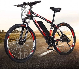 Clothes Electric Mountain Bike CLOTHES Electric Mountain Bike, 26" Electric Mountain Bike for Adult, 250W Brushless Motor, 27-Speed Men's Sports Mountain Bike Full Suspension Lithium Battery Hydraulic Disc Brakes, Bicycle