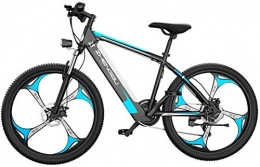 Clothes Bike CLOTHES Electric Mountain Bike, 26 Inch Electric Mountain Bike for Adult, Fat Tire Electric Bike for Adults Snow / Mountain / Beach Ebike with Lithium-Ion Battery, Bicycle (Color : Blue)