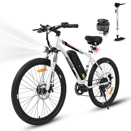 COLORWAY Electric Mountain Bike COLORWAY Electric Bike for Adults, 26" Mountain Bike, Electric Bicycle Commute E-bike with 36V 15Ah Removable Battery, LCD Display, Dual Disk Brake