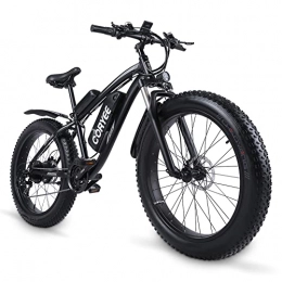 CORYEE Electric Mountain Bike CORYEE MX02S E-Bike, Electric Bicycle, 48V 17Ah Large Capacity Lithium Battery, 180kg Load-bearing, 26" Fat tires, Shimano 7-level Gearbox, Aluminum Alloy Frame, All-terrain Electric Mountain Bike