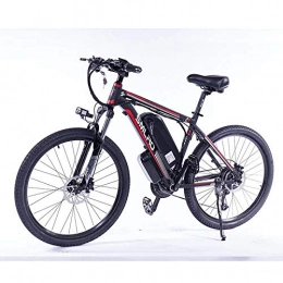 cuzona Electric Mountain Bike cuzona 29inch Electric Mountain Bike 1000W / 500W Electric Bicycle with Removable 48V Lithium-Ion Battery 21 Speed Shifter-black_red_1000W13AH