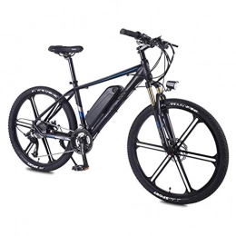 CXY-JOEL Bike CXY-JOEL Electric Mountain Bike, 350W 26" Adults Urban E-Bike Removable Lithium Battery 27 Speed Dual Disc Brakes Aluminum Alloy Frame Unisex, White, 8Ah, Black