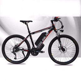 CXY-JOEL Bike CXY-JOEL Lithium Battery Mountain Electric Bike Bicycle 26 inch 48V 15Ah 350W 27 Speed Ebike Potencia-Black Red, Black Red