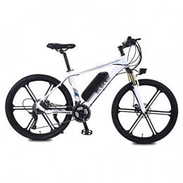 CYC Electric Mountain Bike CYC 26 Inches Electric Bicycle Aluminum Alloy Adult Mountain Bike 36v / 8ah Lithium-ion Battery 27 Speed 350w Motor Max Load 150kg Max Speed 25km / h Disc Brake Portable Bicycle for Commuter Travel, White