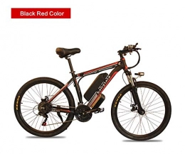 DASLING Electric Mountain Bike DASLING Electric Mountain Bike Use Lithium Battery Booster Motor 36V 350W Speed 25K / H With 26 Inch Tire-Black Red